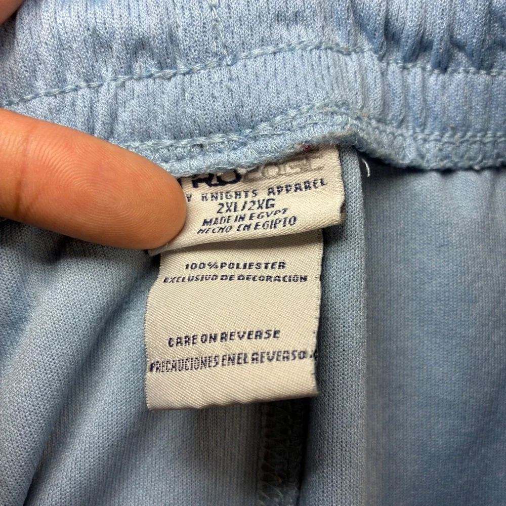Y2K UNC Tarheels Baggy Basketball Shorts Men 2XL Blue Drawstring North Carolina